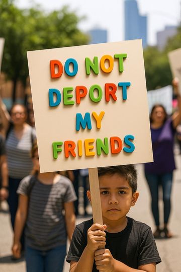 Discover do not deport my friends protest sign