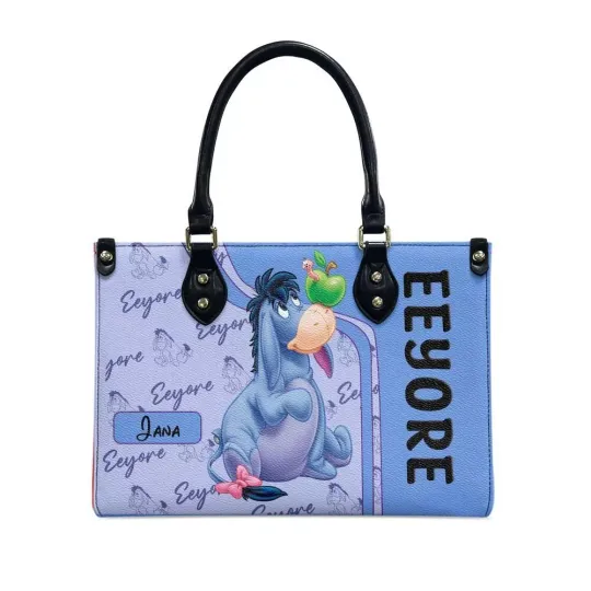 Discover Personalized Eeyoree winniee the poohh Friends Cartoon Leather Handbag Lovers Gift