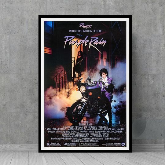 Discover Prince Pur Rain Movie Poster - Wall Art - Classic Movie Posters - Retro Wall Decor - Film Fan Collectibles