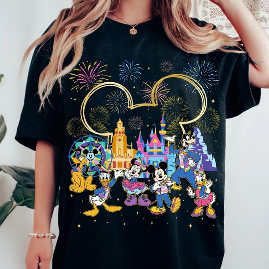 Discover 70Th Disneyyland Anniversary Shirt, Disneyyy 70 Years Of Magic T-Shirt