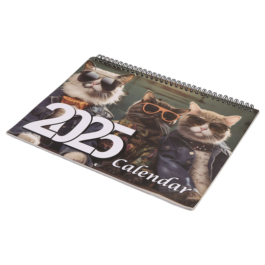 Discover Stylish Cats Calendar 2025 Wall Calendar , Funny Cat Calendar Wall Calendar