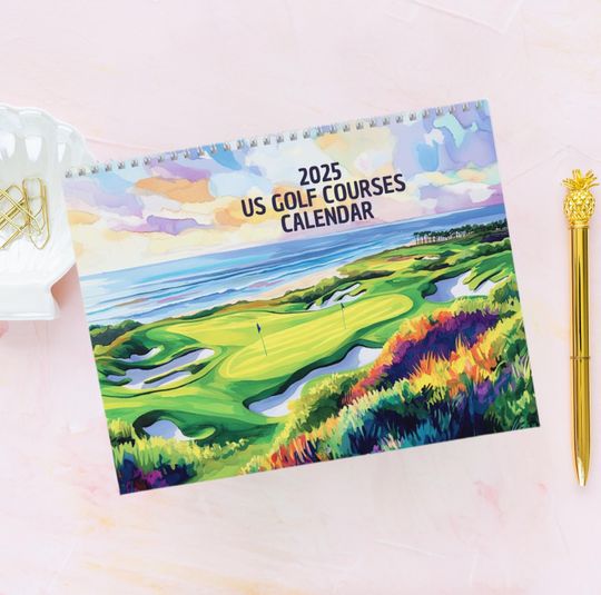 Discover Wall Calendar 2025 Golf Edition