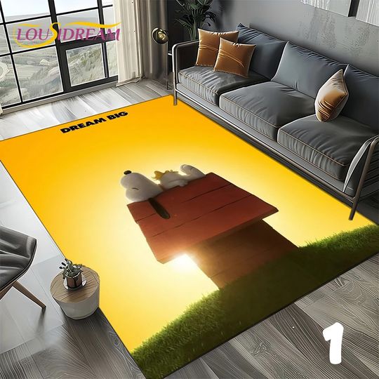 Discover Cute Snoopyy Dog Cartoon Carpet Rug, Home Decor
