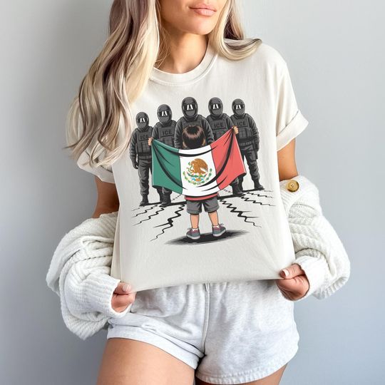 Discover Fck Ice Unisex Tee, Anti Ice Shirt, Chinga La Migra, Mexican Flag, Protect Immigrants
