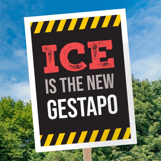 Discover Anti-Fascist Immigration Protest Sign, Resist Tyranny, Anti-Trump Rally Sign
