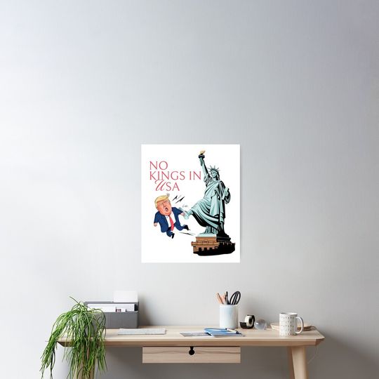 Discover No kings in USA Sticker