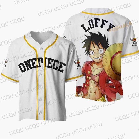 Discover 2025 Anime 3D Baseball Jersey Oversized Fit Fan Shirt