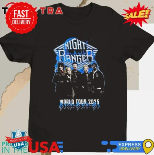 Discover Night Ranger 2025 World Tour T Shirt