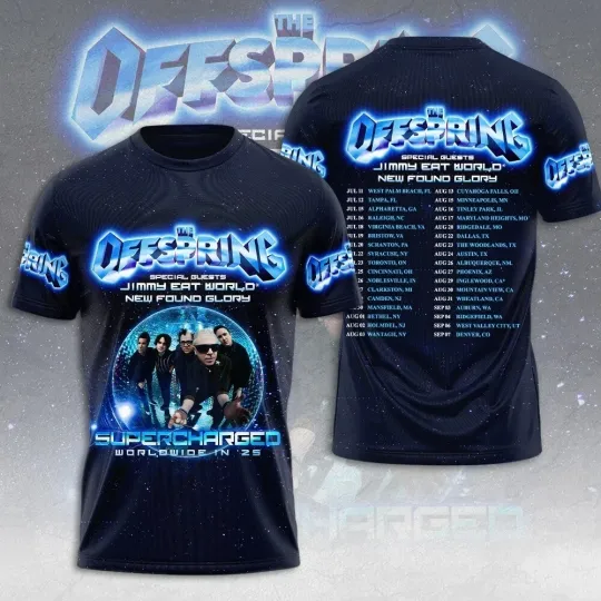 Discover The Offspring 2025 Tour 3D Shirt