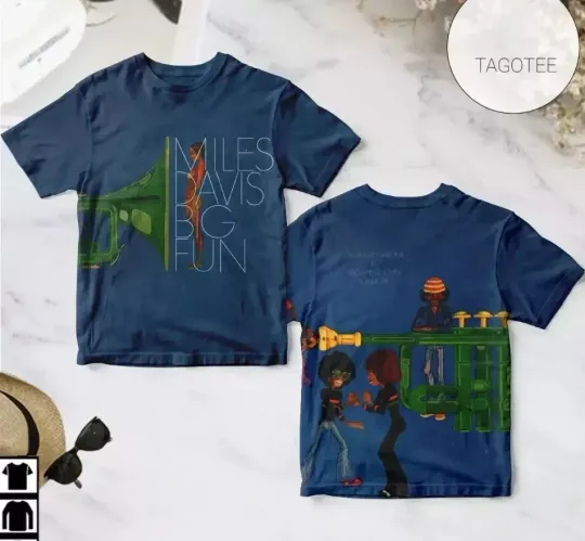 Discover Miles Davis Big Fun Compilation Album Cover AOP 3D T-shirt