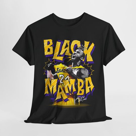 Discover Kobe Bryant Black Mamba Tee Shirt, Basketball Fan Gift