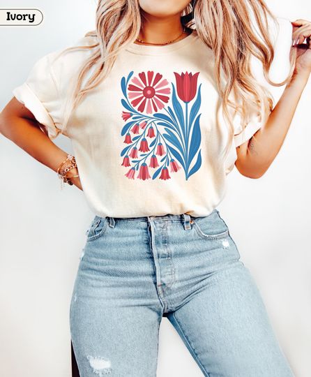 Discover No Words Subtle Anti Trump Shirt, Foxglove Daisy Tulip Shirt, Patriotic FDT Shirt