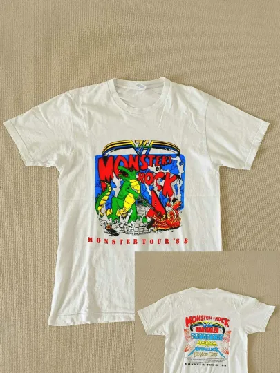 Discover 1988 Monsters Of Rock Tour Concert T-Shirt, Monsters Tour '88 Shirt