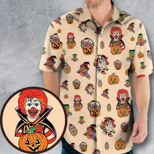 Discover McDonaldIand Halloween Hawaiian Shirt,Summer Hawaiian Shirt, Full Size S-5XL