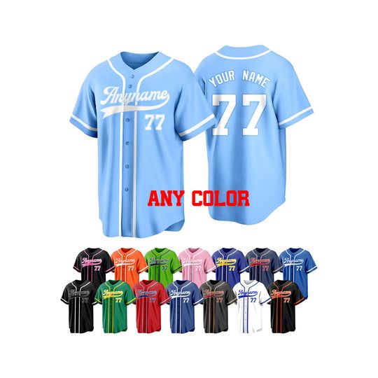 Discover Custom Baseball Jersey Personalized Stitched or Printed Name Number Baseball Shirt