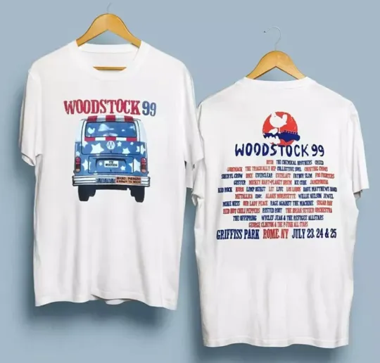 Discover Vintage Woodstock 99 Shirt, Woodstock 30th Anniversary Shirt