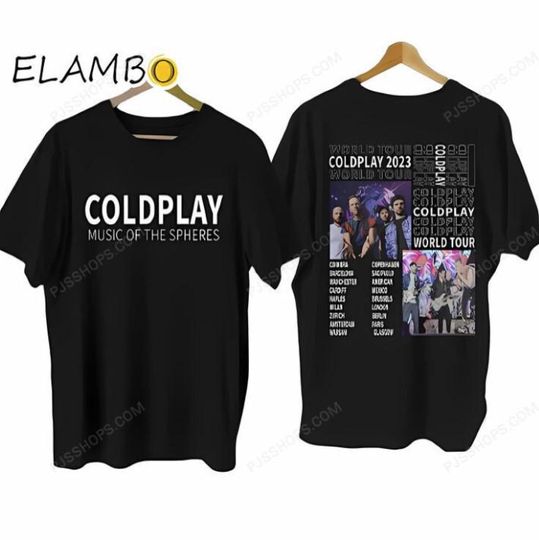 Discover Coldplay Music of the Spheres World Tour Concert T-Shirt