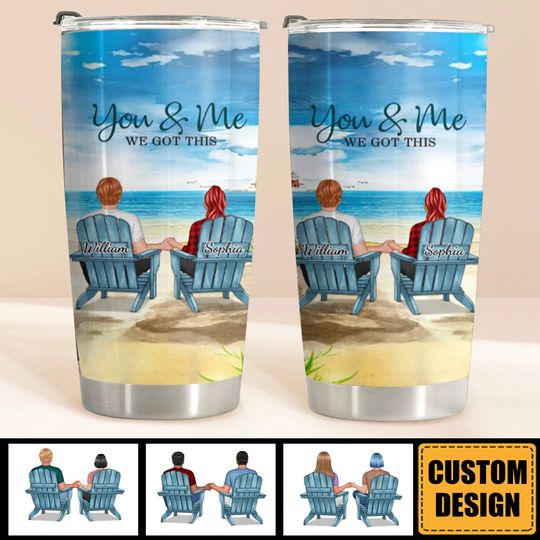 Discover You And Me We Got This - Anniversary Gift For Couples - Personalized Tumbler