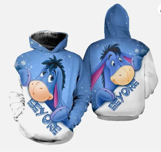 Discover Eeyoree Donkey Christmas Disneyyy 3D HOODIE HALLOWEEN GIFT CHRISTMAS GIFT US SIZE