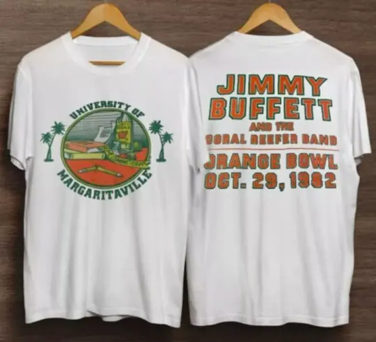Discover Vintage 80s jimmy buffett of margaritaville concert tour shirt