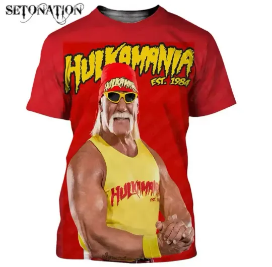 Discover Summer  Jo Cen Hulkamania Sports 3D Printed T-shirt Gift Tops