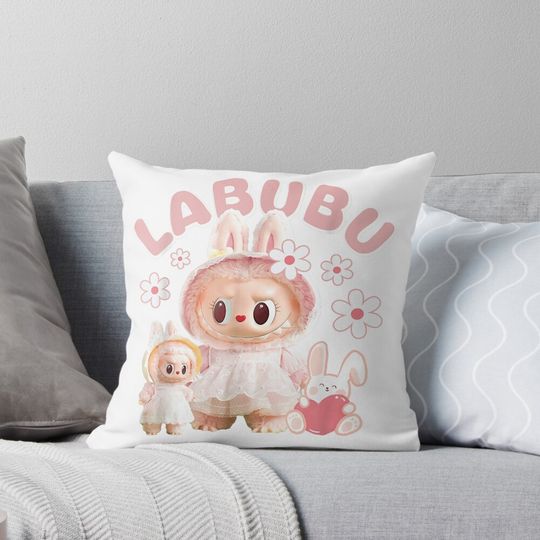 Discover Meme The Pink Monsters Funny Throw Pillows