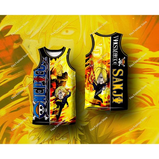 Discover ONE PIECE CHARACTERS HG Basketball Jerseys