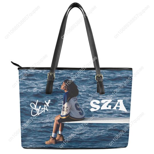 Discover Sza American Singer SOS Kill Bill Leather Tote Bag