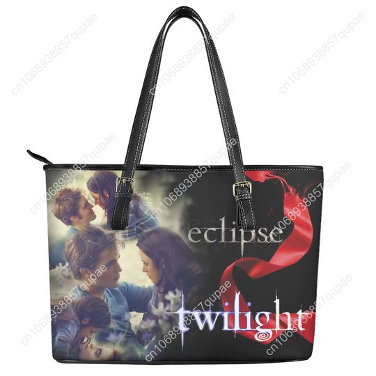 Discover Twilight Classic Movie Edward Bella Leather Tote Bag