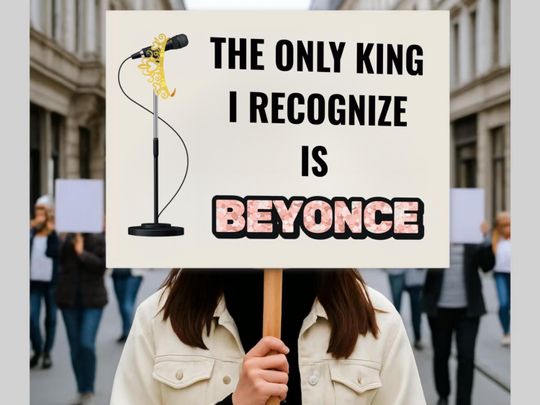 Discover Funny No Kings Protest Sign | Political Humor, Printable Political Sign