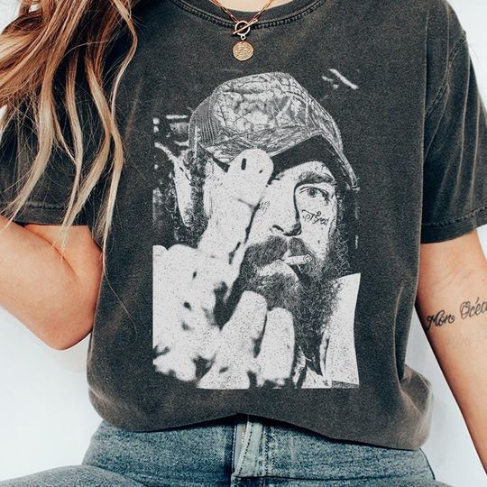 Discover Post Malone Shirt, Funny Tour Merch Vintage Shirt