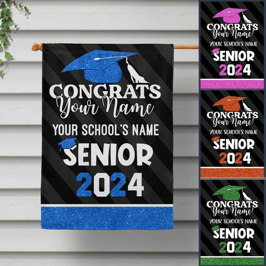Discover Best Gift Idea Graduation Garden Flag, Class of 2024, Senior Gift