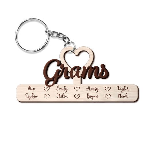 Discover Mama Nickname - Gift For Mom, Mother - Personalized Wooden Keychain
