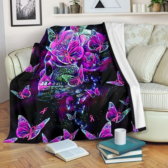 Discover Skull Breast Cancer Awareness Breast Cancer Awareness Blanket