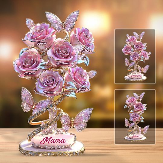 Discover My Garden Gift For Mom, Grandma,... - Personalized Mother Custom Shaped Acrylic Plaque