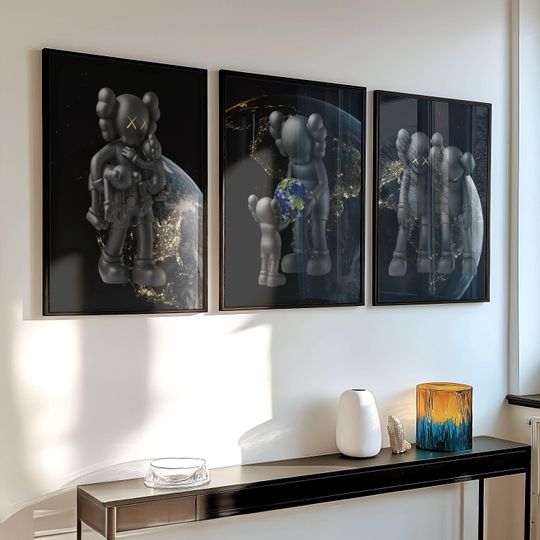 Discover Hypebeast Toys Poster, Figure Printable Wall Art, Decor, Gift for Boyfriend, Kaws Poster