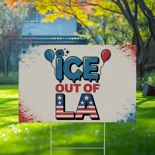Discover ICE Protest Yard Sign