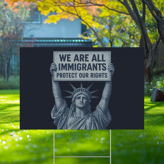 Discover Anti Maga Pro Immigration Yard Sign