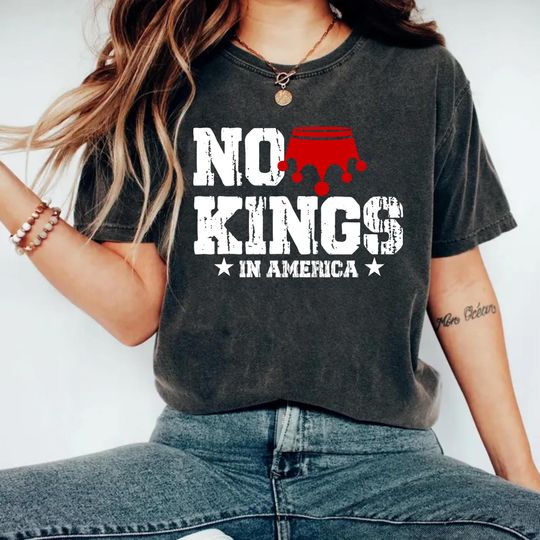 Discover Comfort Colors No Kings In America Shirt, Social Democrat Shirt, Patriotic Shirt