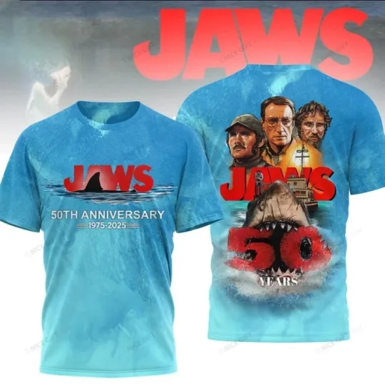 Discover Jws 50th Anniversary 1975-2025 Thanks For Memories AOP 3D T-Shirt Fan Gift