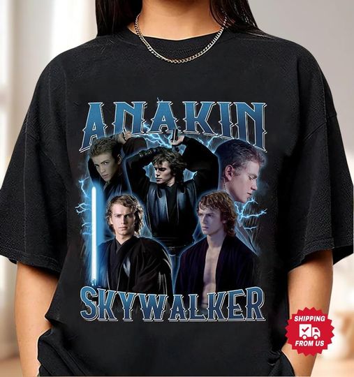 Discover Retro Anakin Skywalker Shirt, Darthh Vaderr Starr Warss Tee, Starr Warss Actor Shirt