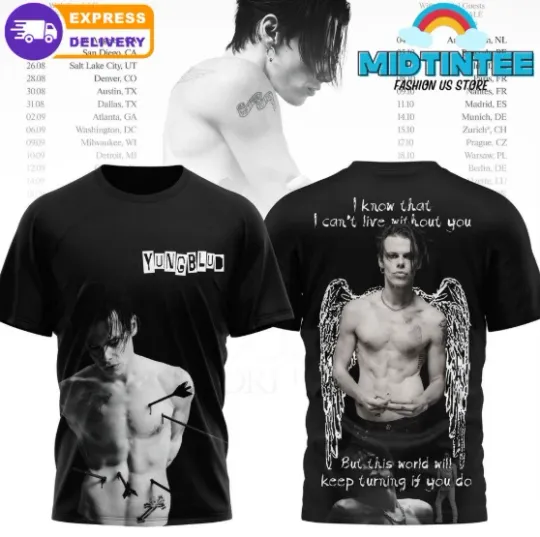 Discover Yungblud 2025 Idols World Tour 3D T-Shirt
