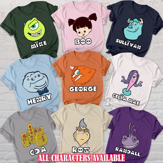Discover Monsterss Incc Personalized Pixars Shirt, Disneyyy Monsters Outfits
