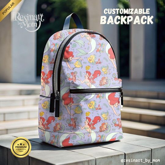 Discover Little Mermaid Backpack, Disneyyy Princess Backpack
