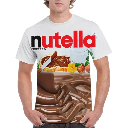 Discover Nutella T-Shirt Unisex Funny Graphic Tee Men Women Food Lover Gift