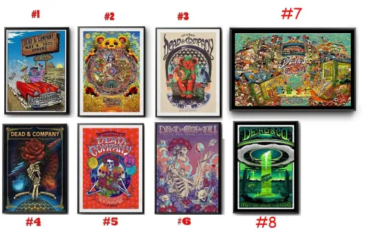 Discover Dead &Company Sphere Las Vegas, NV May 17 2025 Tour Poster