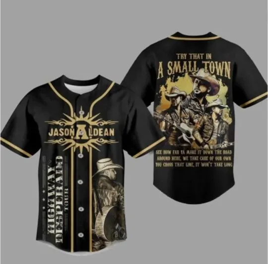 Discover Jason Aldean Highway Desperado Tour Baseball Jersey Shirt Gift For Fan Men Women