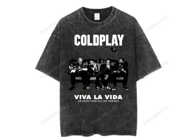 Discover Coldplay Tour Music Of The Spheres Wash T-Shirt