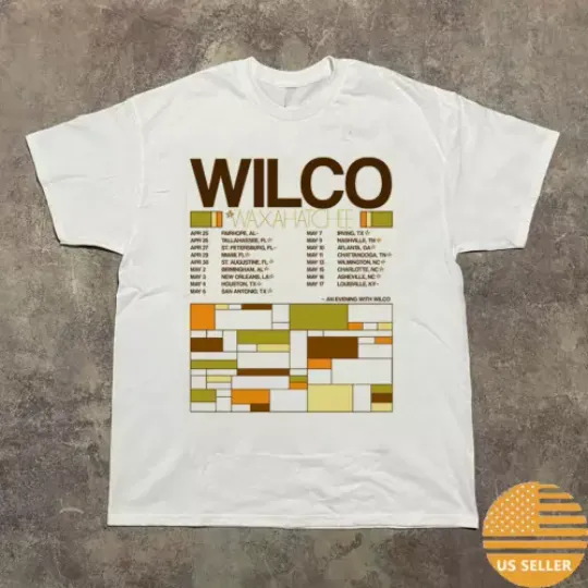 Discover Wilco Waxahatchee Band Spring 2025 Tour T Shirt