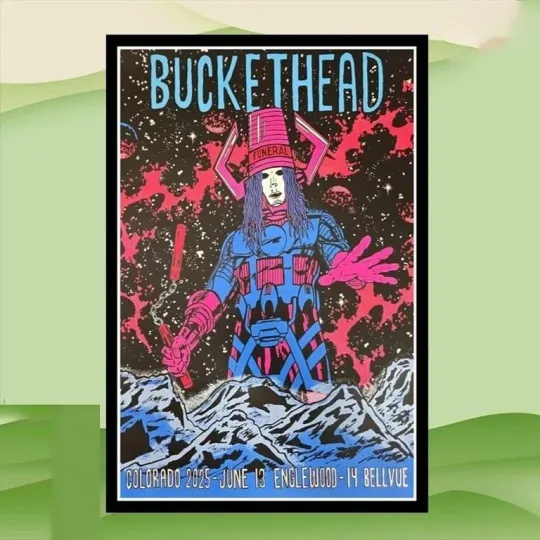 Discover Buckethead Bellvue Colorado June 14 2025 Tour Poster